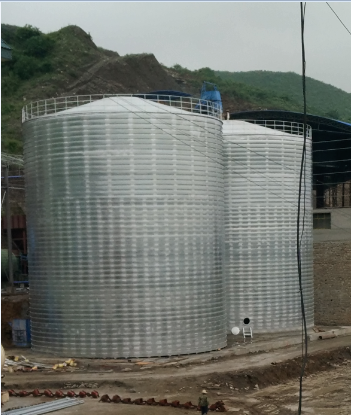 运城粮食钢板仓的安装全过程不用热焊接